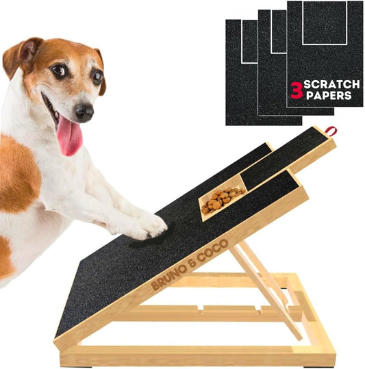 Dog Scratch Pad for Nails (With Treat Box) 