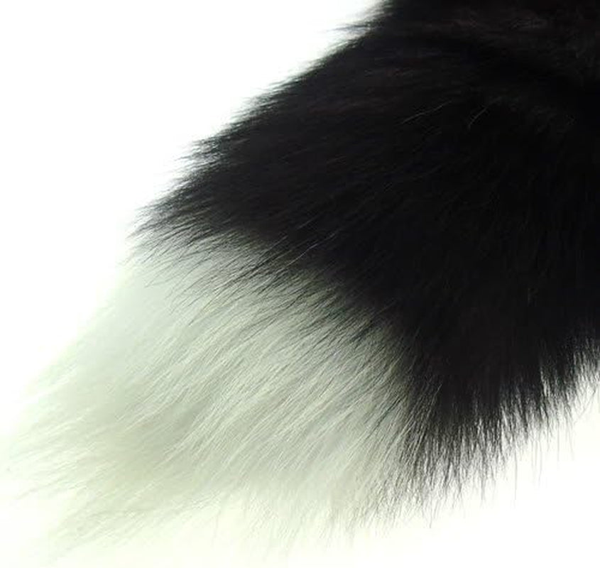 Fluffy Real Fox Fur Tail Keychain Tassel Bag Cosplay Handbag Accessory 