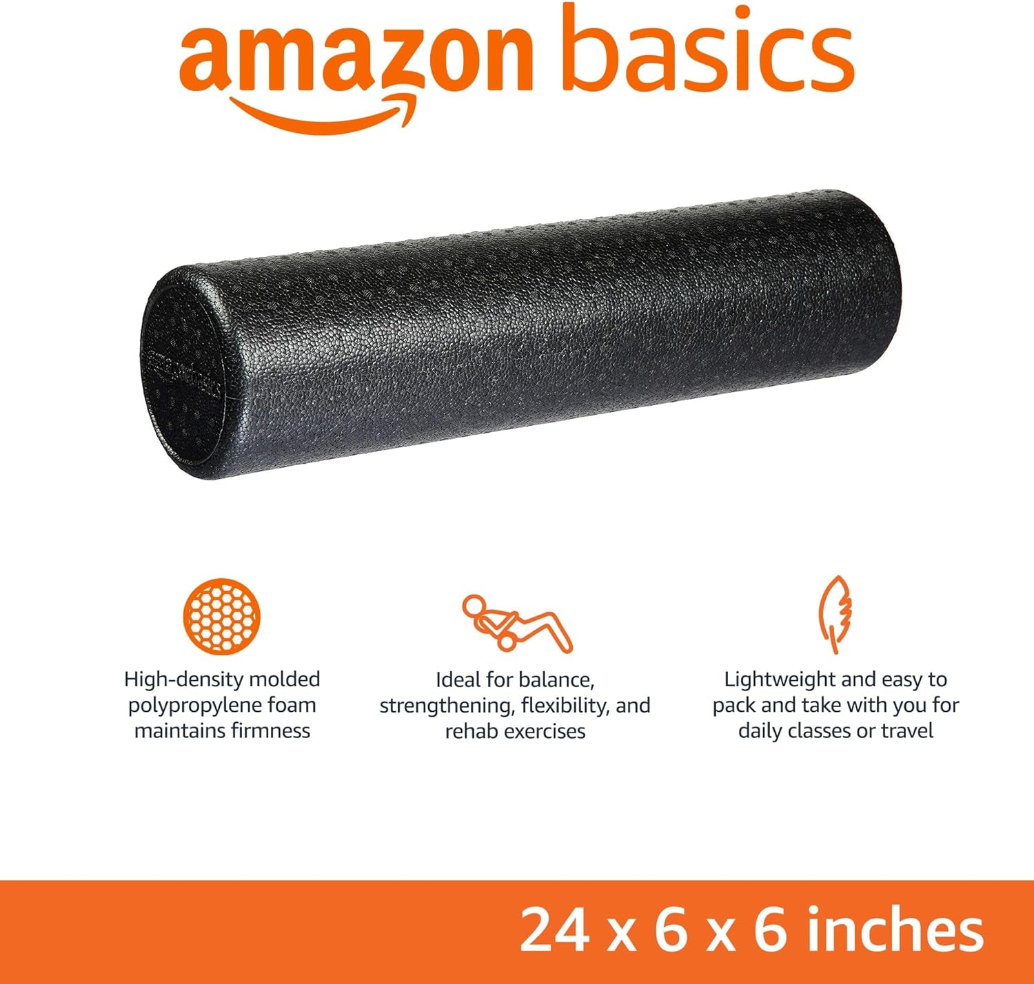 High-Density round Foam Roller for Exercise, Massage, Muscle Recovery