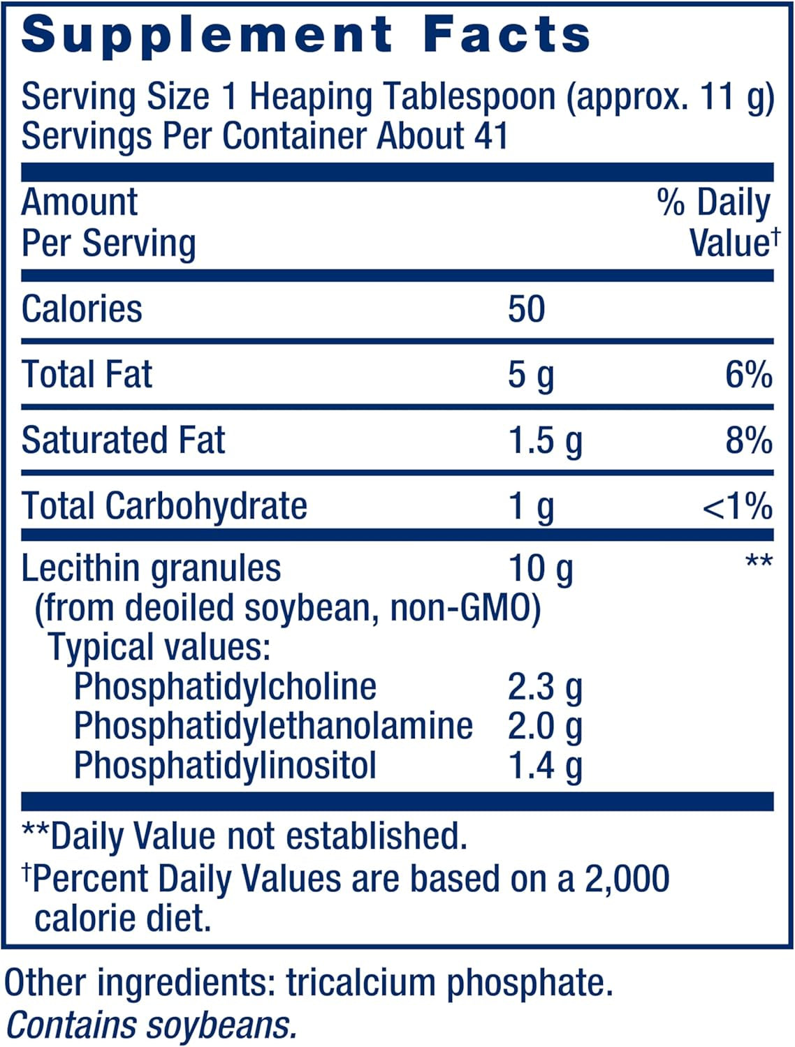 Lecithin, Promotes Healthy Cell Structure and Function in the Brain, Gluten Free, Non-Gmo, Vegetarian, 454 Grams