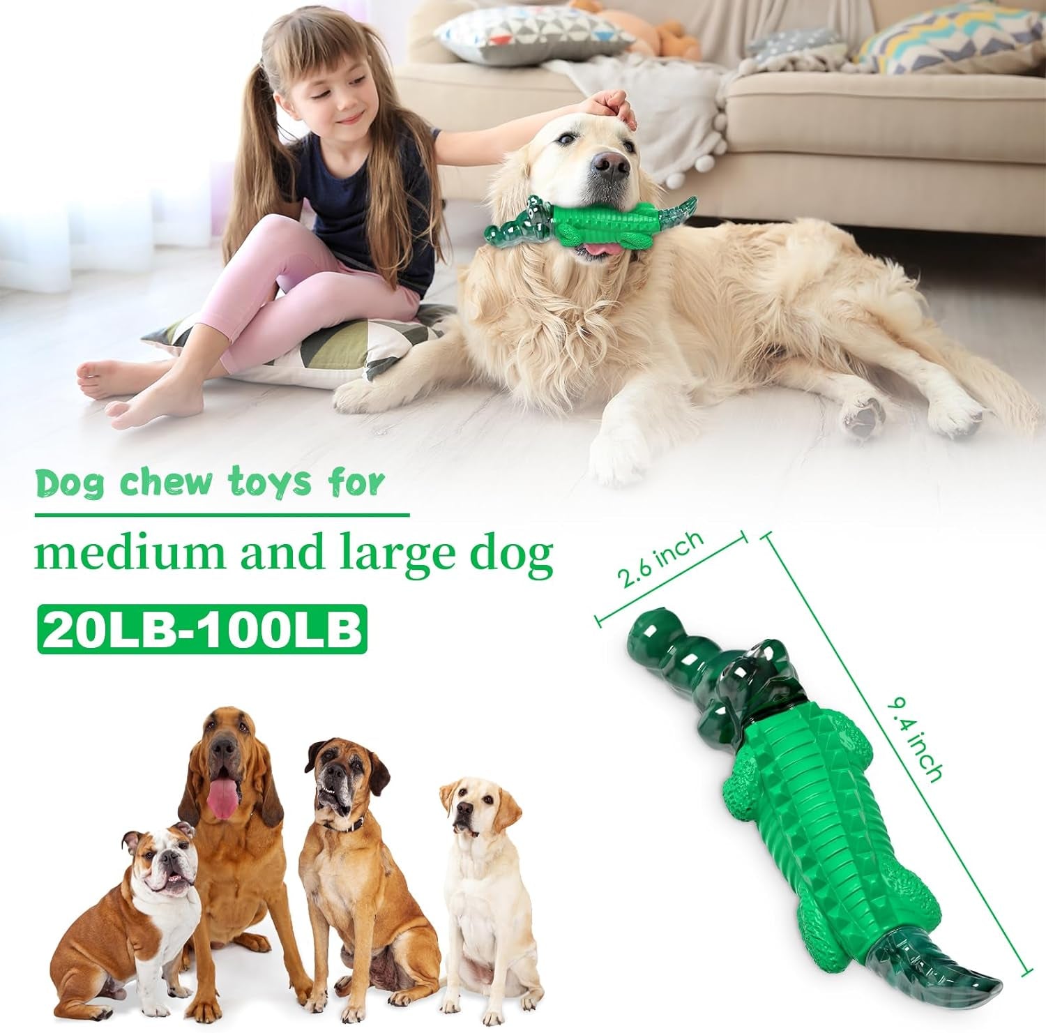 Alligator Dog Toy