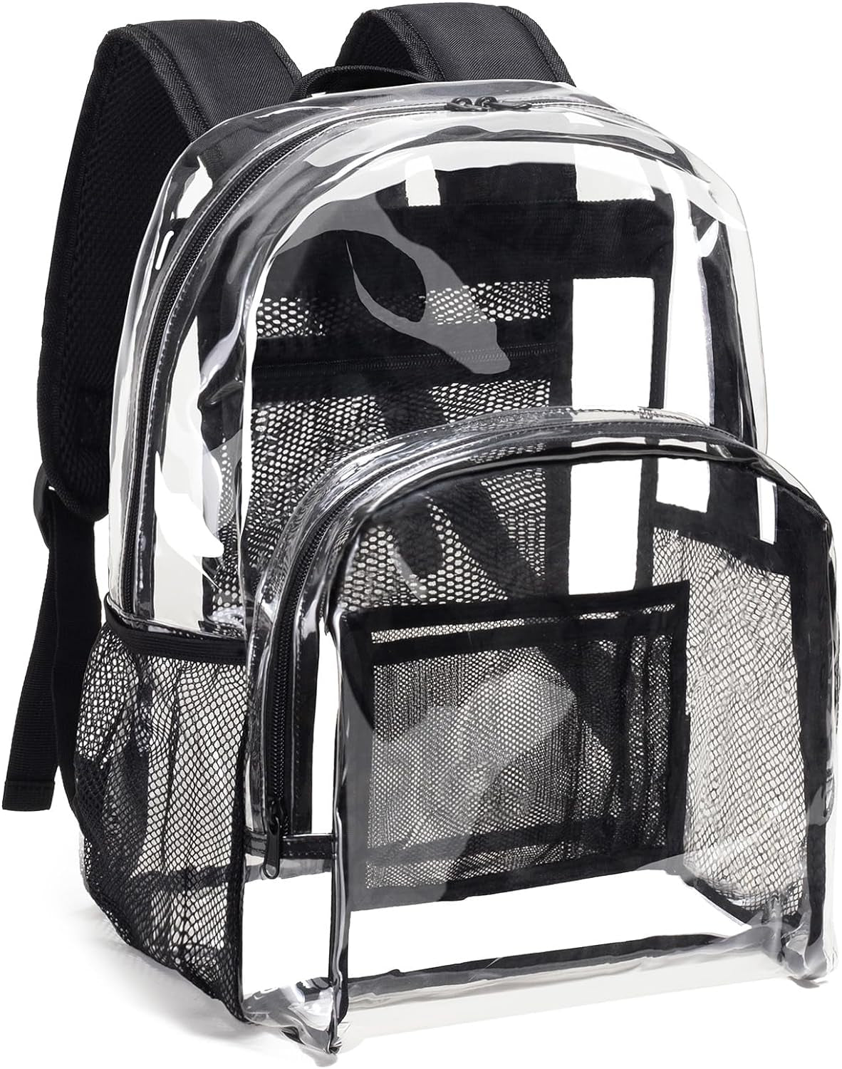 Clear Backpack Heavy Duty - PVC Transparent Backpack Large Clear Book Bag for College Work