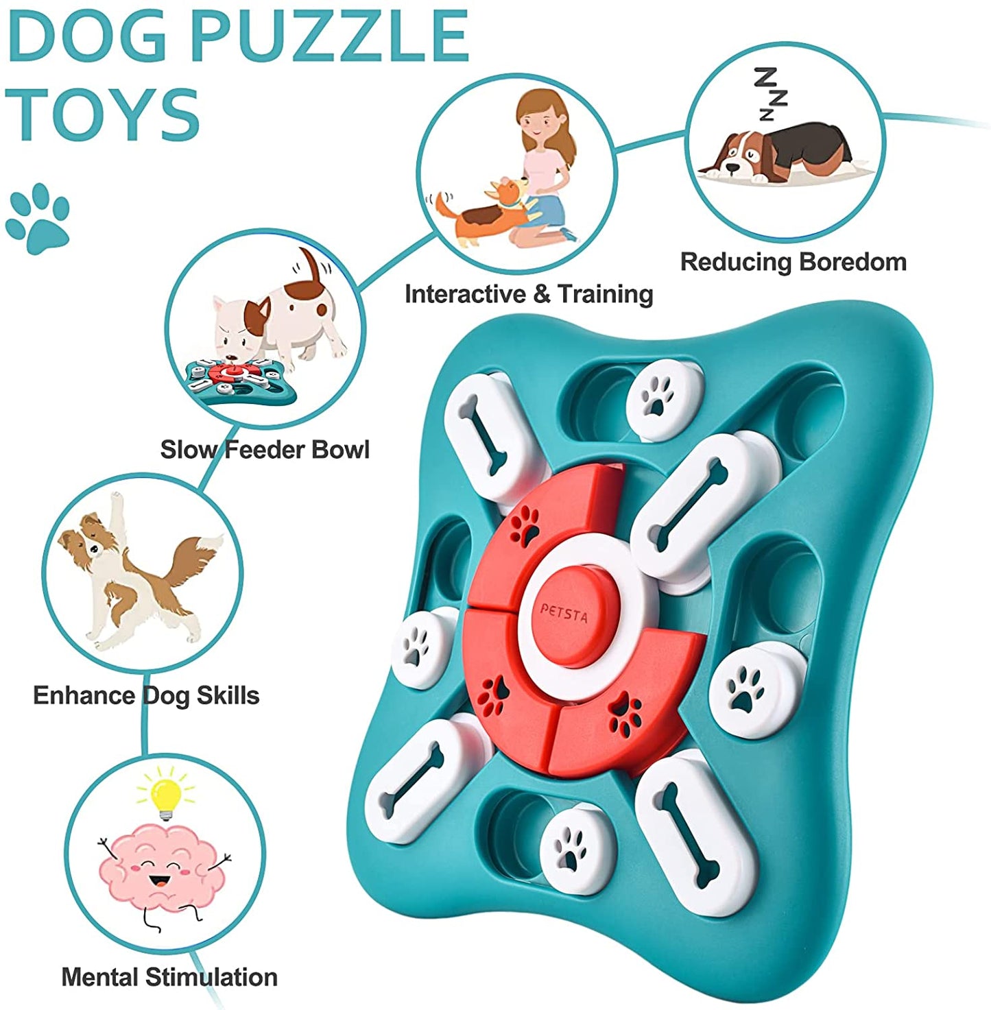 Dog Puzzle Treat Dispensing Toy