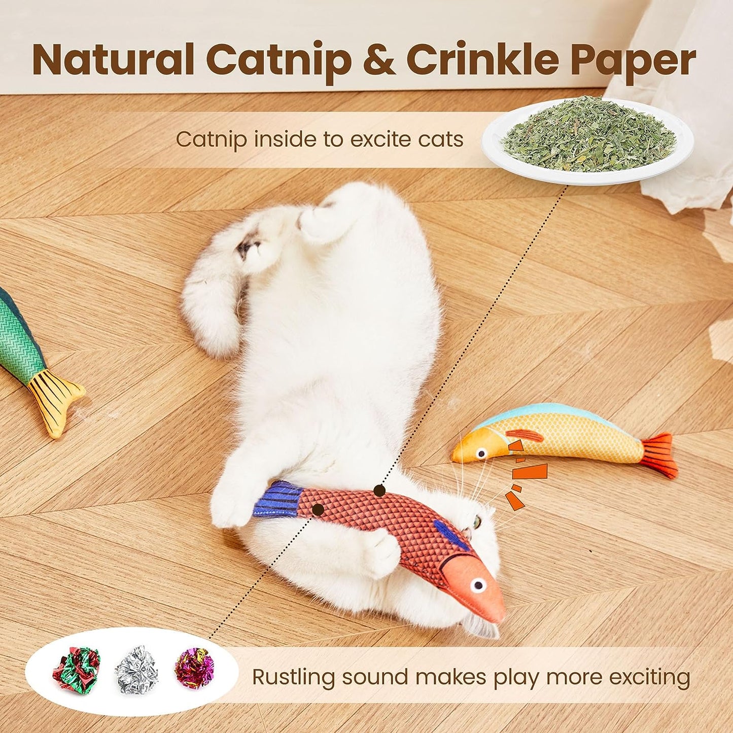 Cat Toy Fish 3 pack