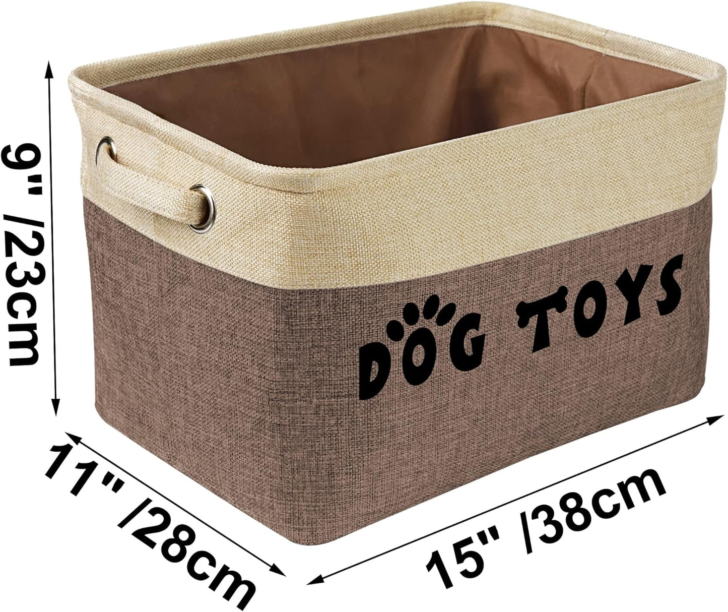 Dog Toy Storage Basket 