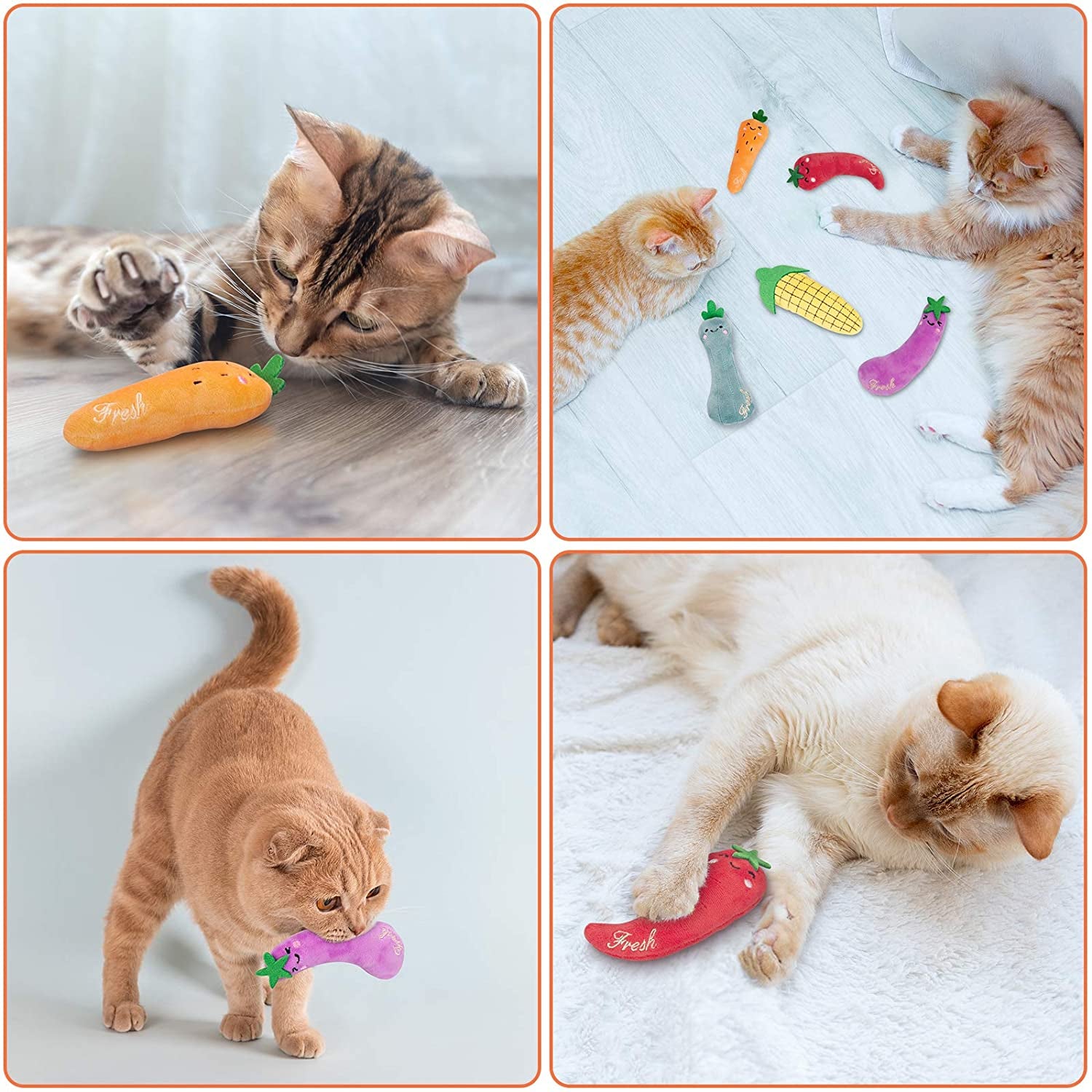 Catnip Silvervine Toys 5 pack