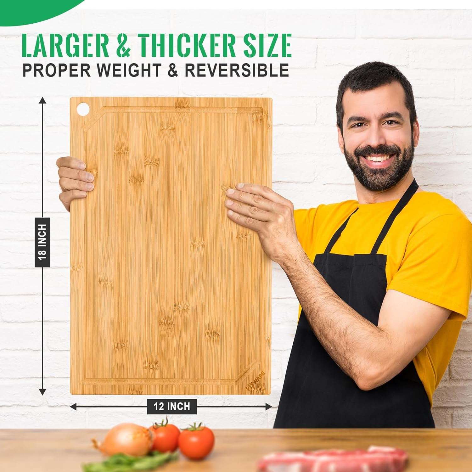 Extra Large Bamboo Cutting Board