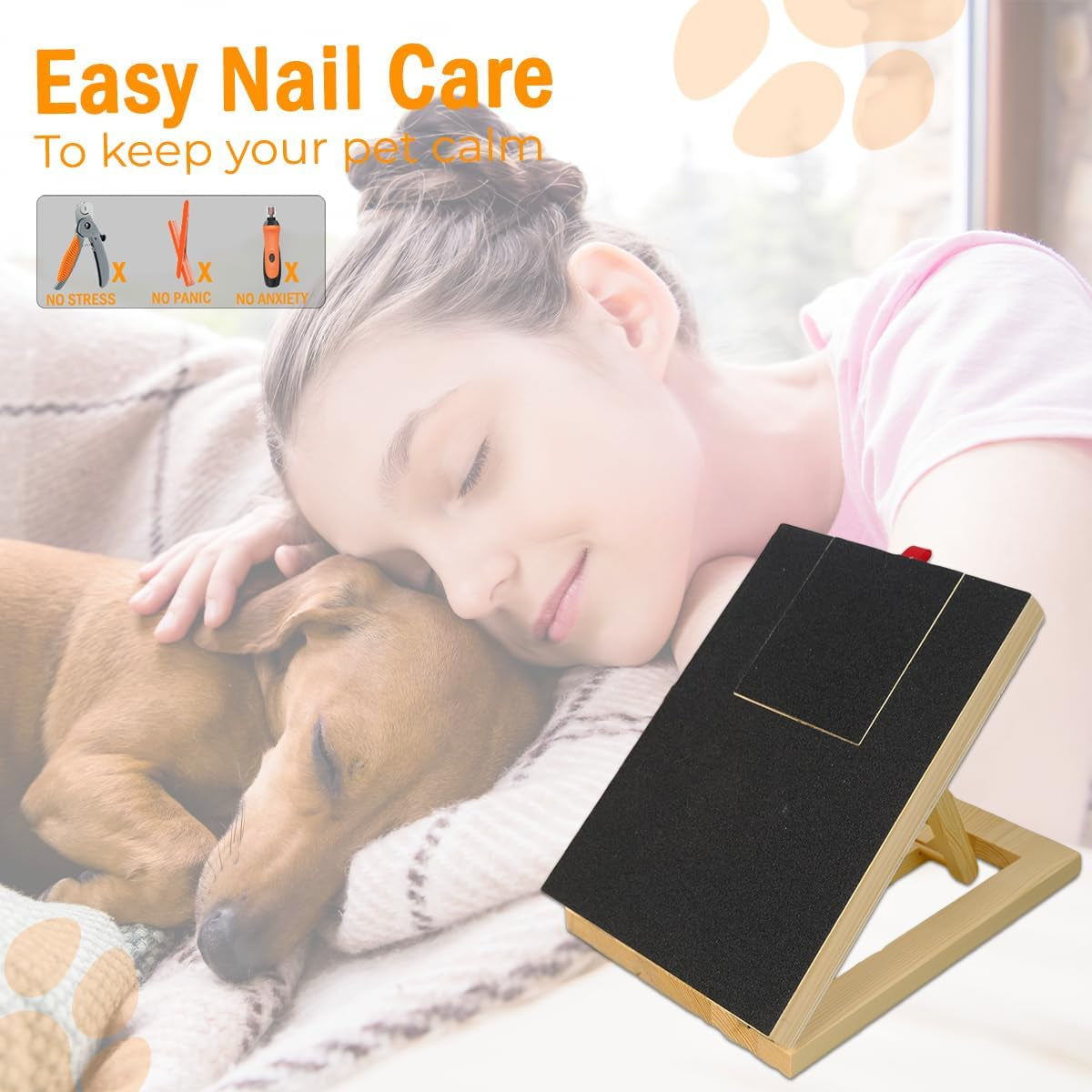 Dog Scratch Pad for Nails (With Treat Box) 