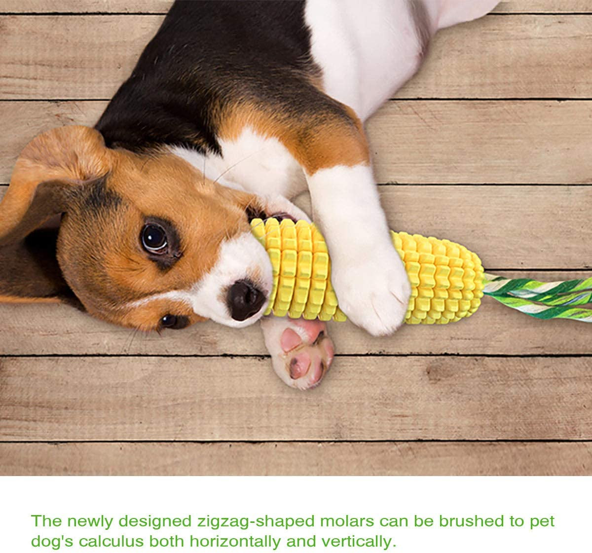 Dog Chew Toys for Aggressive Chewers, Indestructible Durable Squeaky Interactive Dog Toys, Puppy Teeth Chew Corn Stick Toy