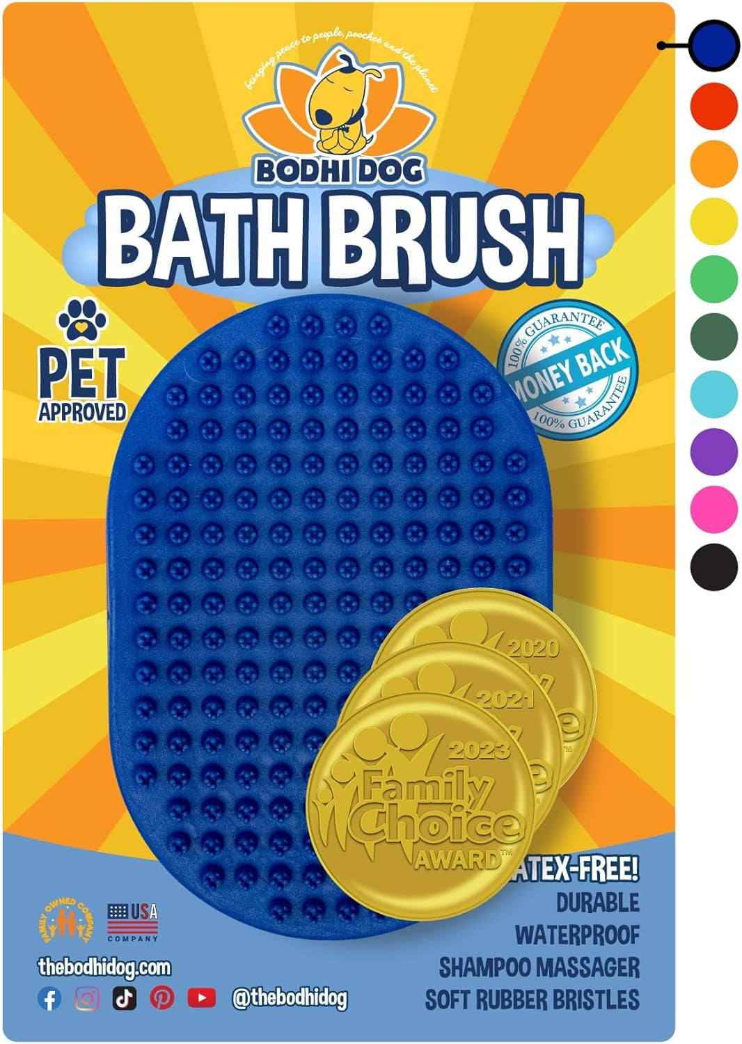 New Grooming Pet Shampoo Brush