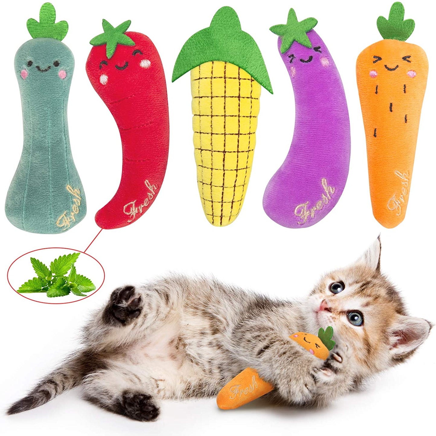 Catnip Silvervine Toys 5 pack