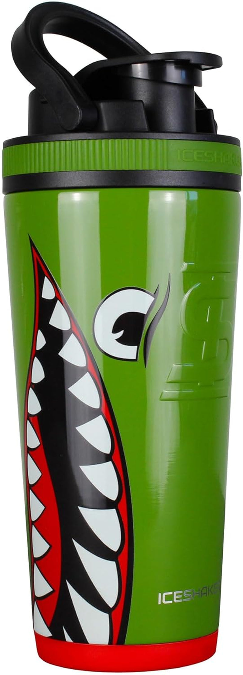 , Bomber Bottle, WWII Warhawk Design, 26 Ounce Shaker Bottle, Protein Shaker, as Seen on Shark Tank