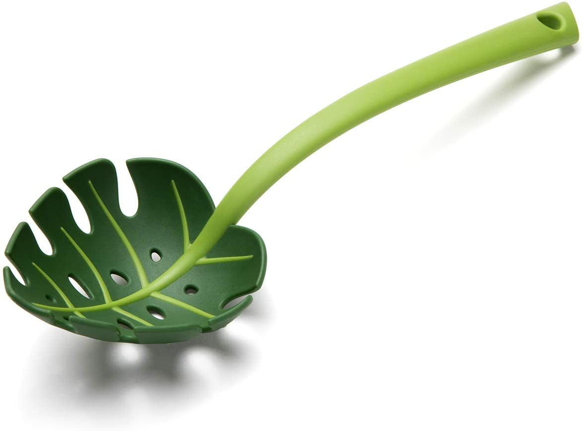 Jungle Spoon Monstera Ladle by  - Bpa-Free Kitchen Spoon High Heat Resistant Nylon Spoon for Cooking for Nonstick Cookware Kitchen Tools & Utensils Spoon, Casserole Spoon