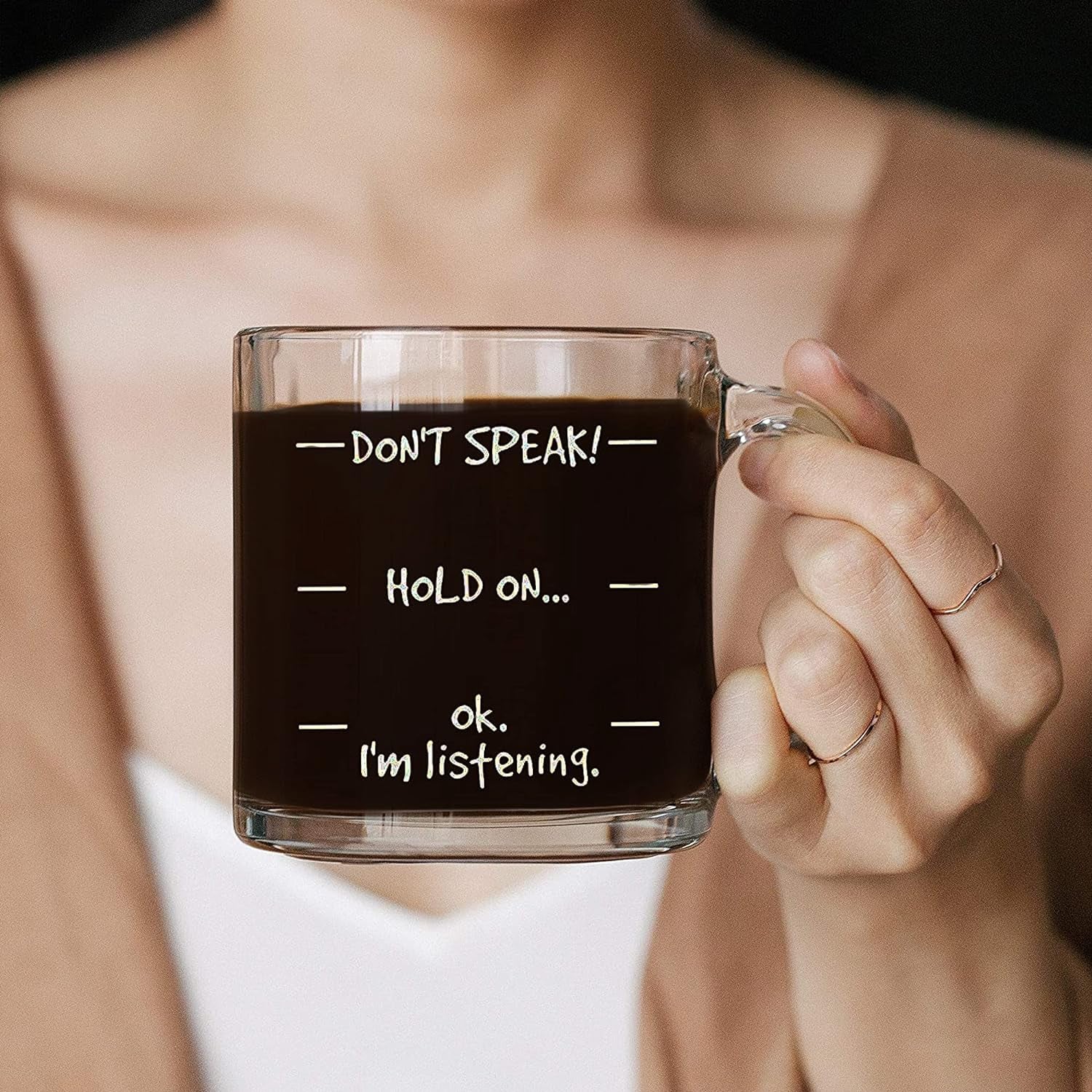 Don'T Speak! Funny Coffee Mug