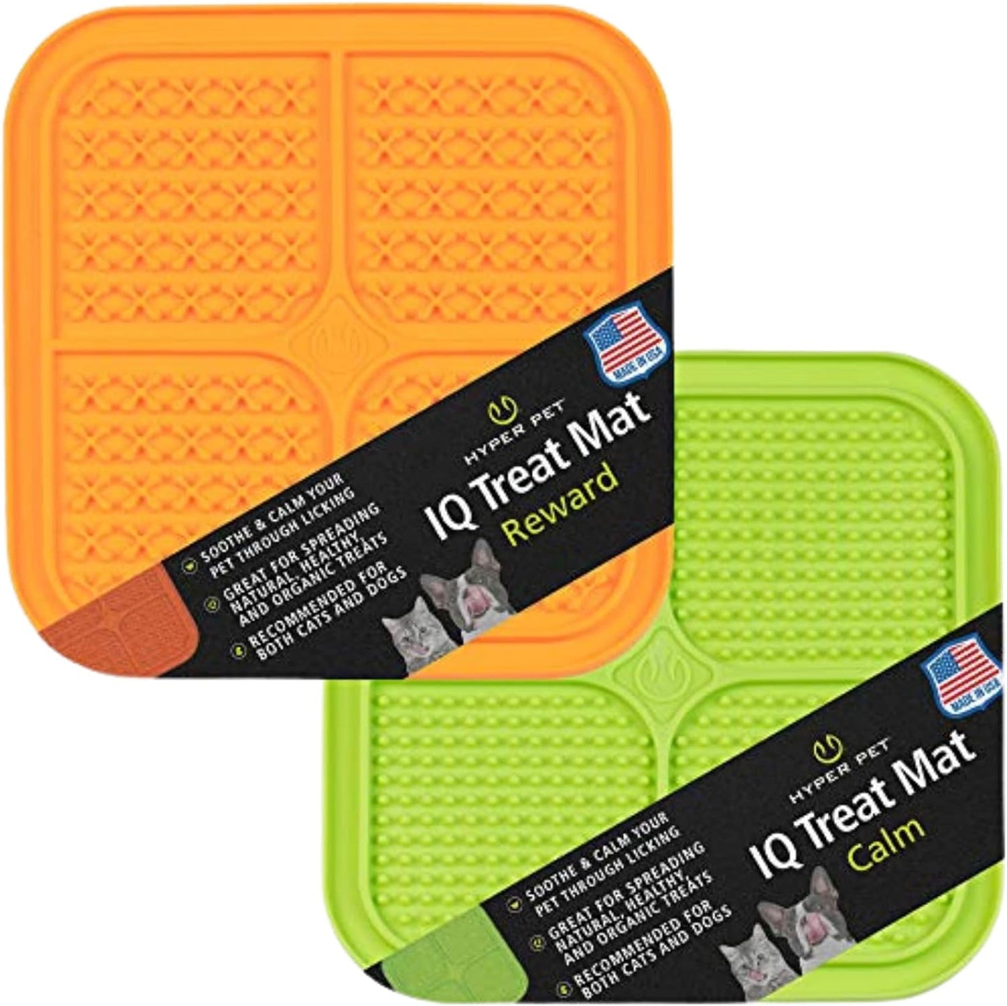 IQ Treat Lick Mat for Dogs, Dog Slow Feeder & Cat Lick Mats | Great Alternative to Slow Feeder Dog Bowls & Cat Slow Feeders | Perfect Dog Licking Mat, Cat Puzzle Feeder & Dog Enrichment Toys