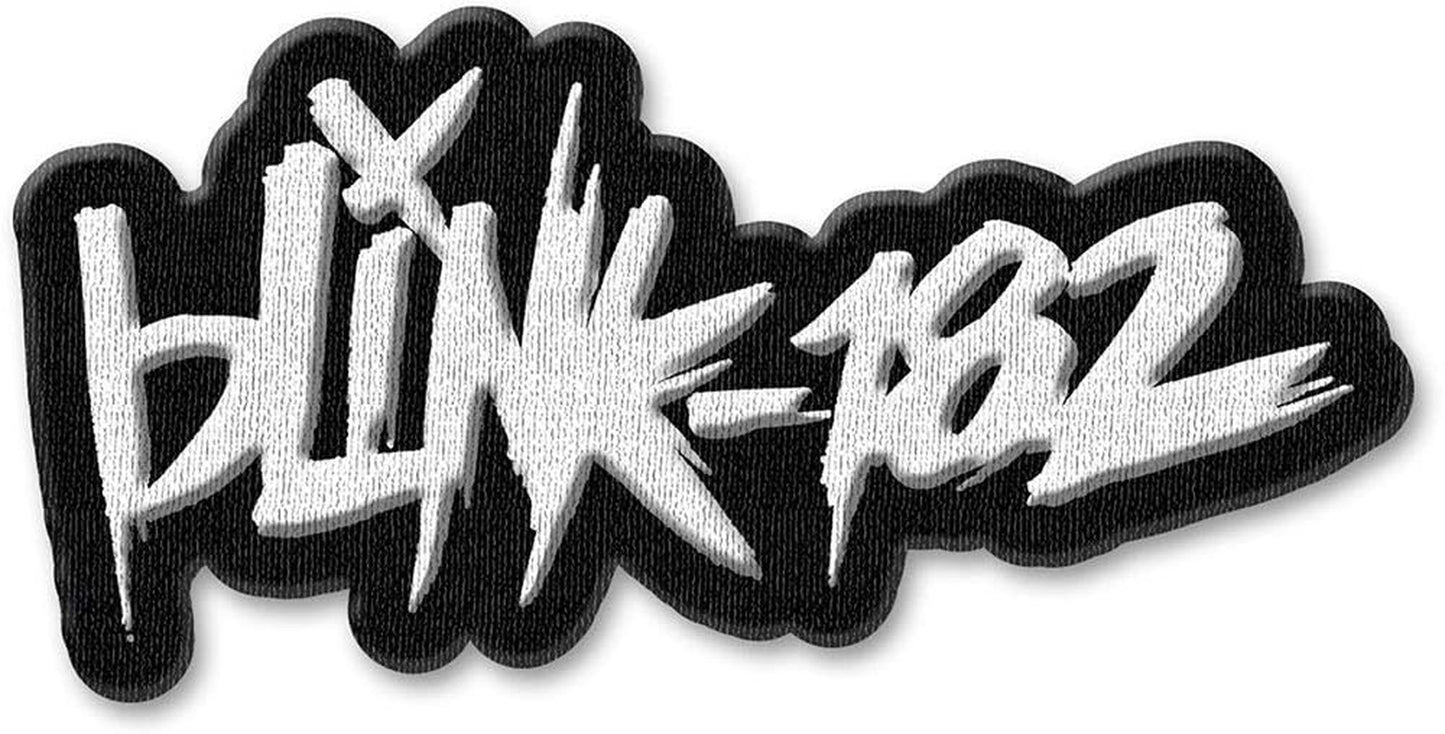 Men'S Blink 182 Scratch Woven Patch Black