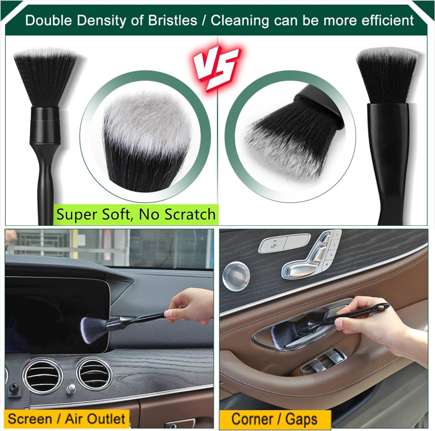 Car Detail Brush Cleaning Kit