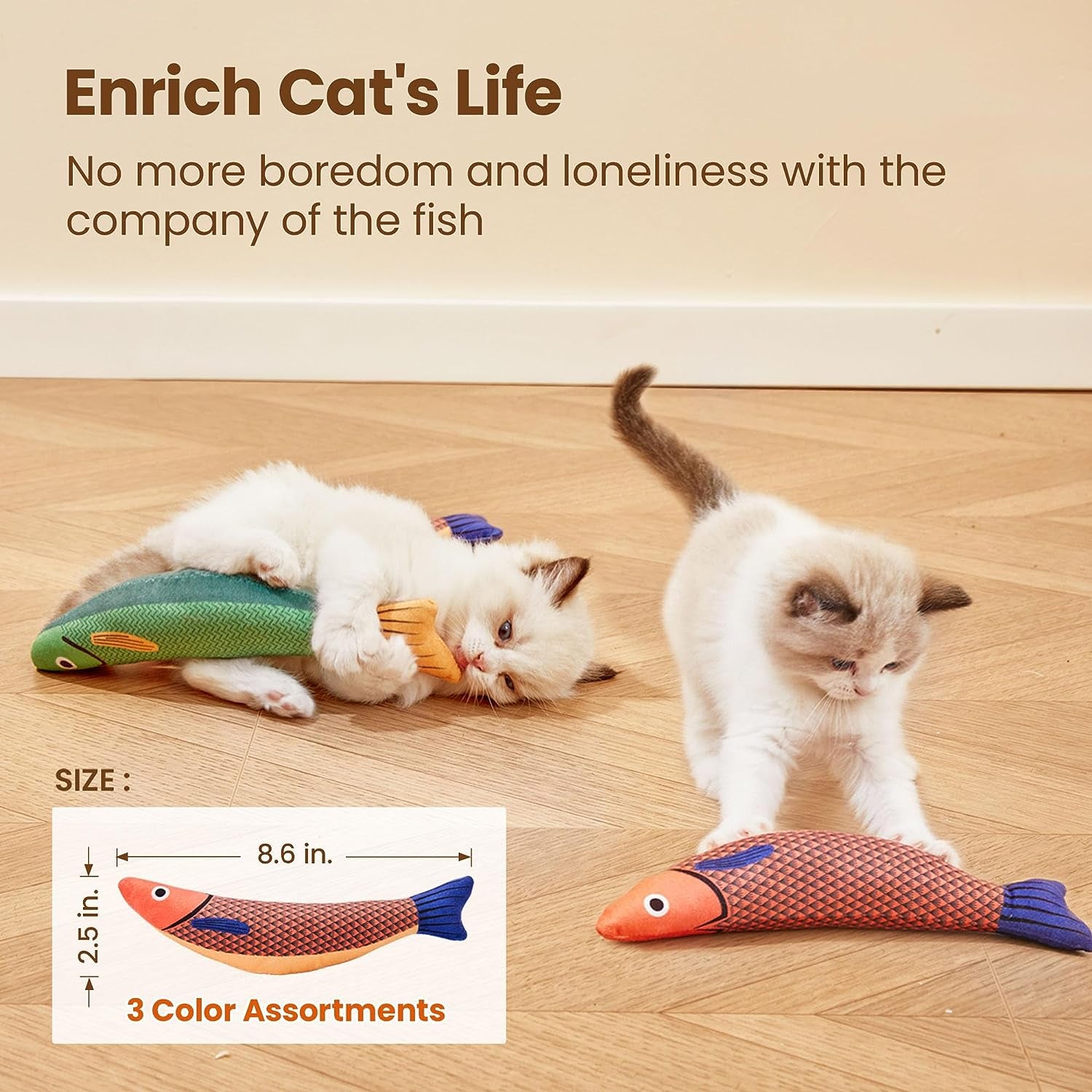 Cat Toy Fish 3 pack