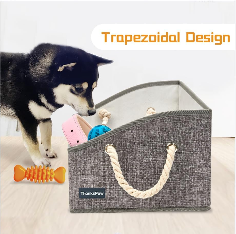 Collapsible Fabric Dog Toy Box 