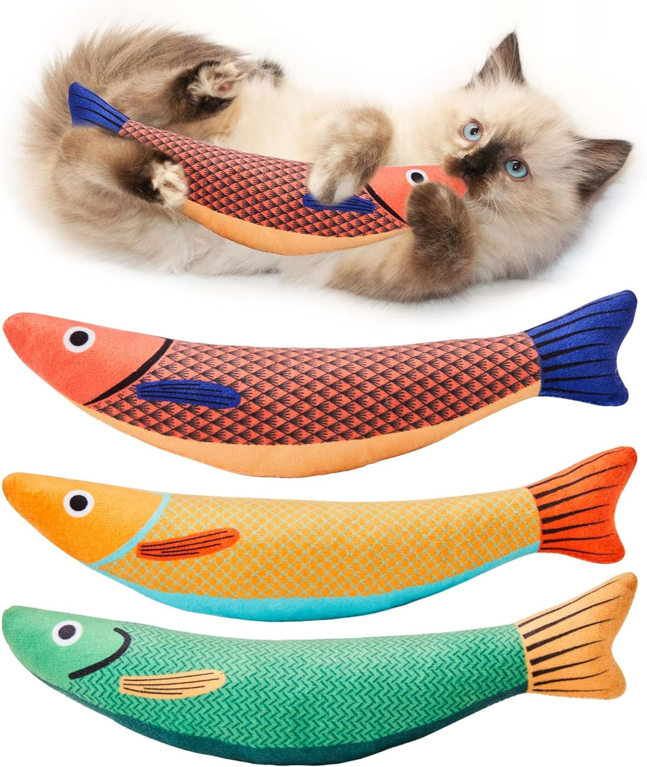 Cat Toy Fish 3 pack