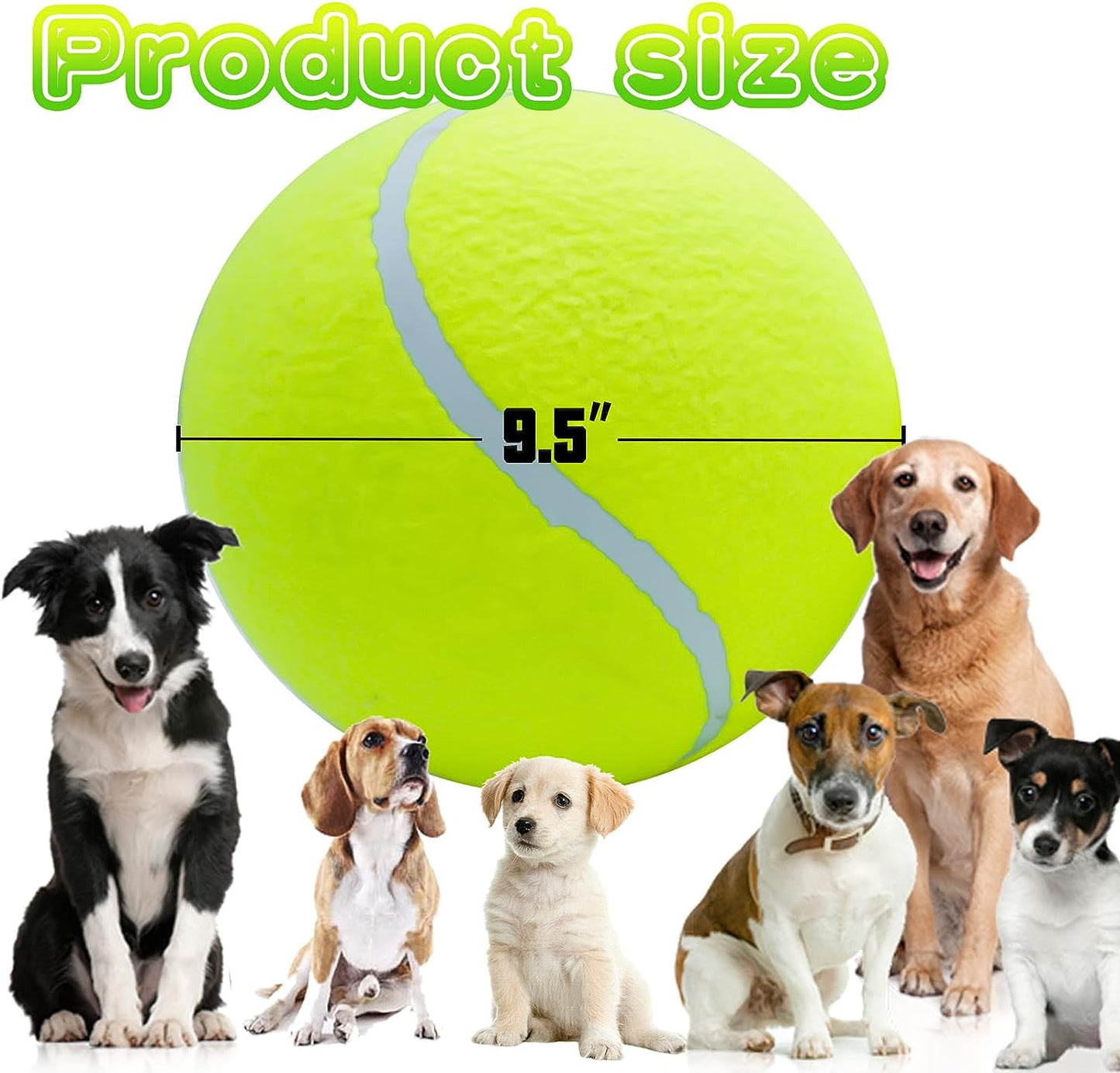 Giant 9.5" Dog Tennis Ball Large 