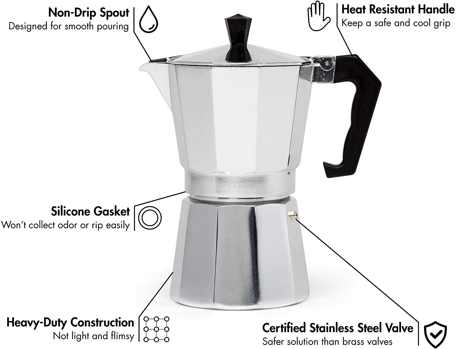 Classic Stovetop Espresso and Coffee Maker