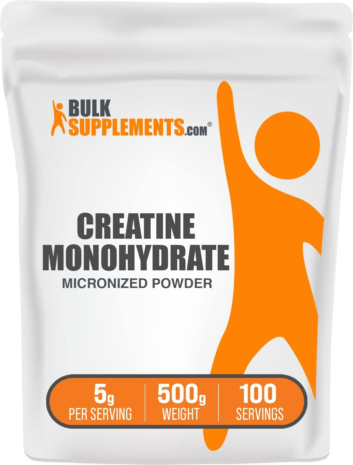 .Com Creatine Monohydrate Powder - Creatine Supplement, Micronized Creatine, Creatine Powder - Unflavored & Gluten Free, 5G (5000Mg) per Servings, 500G (1.1 Lbs) (Pack of 1)