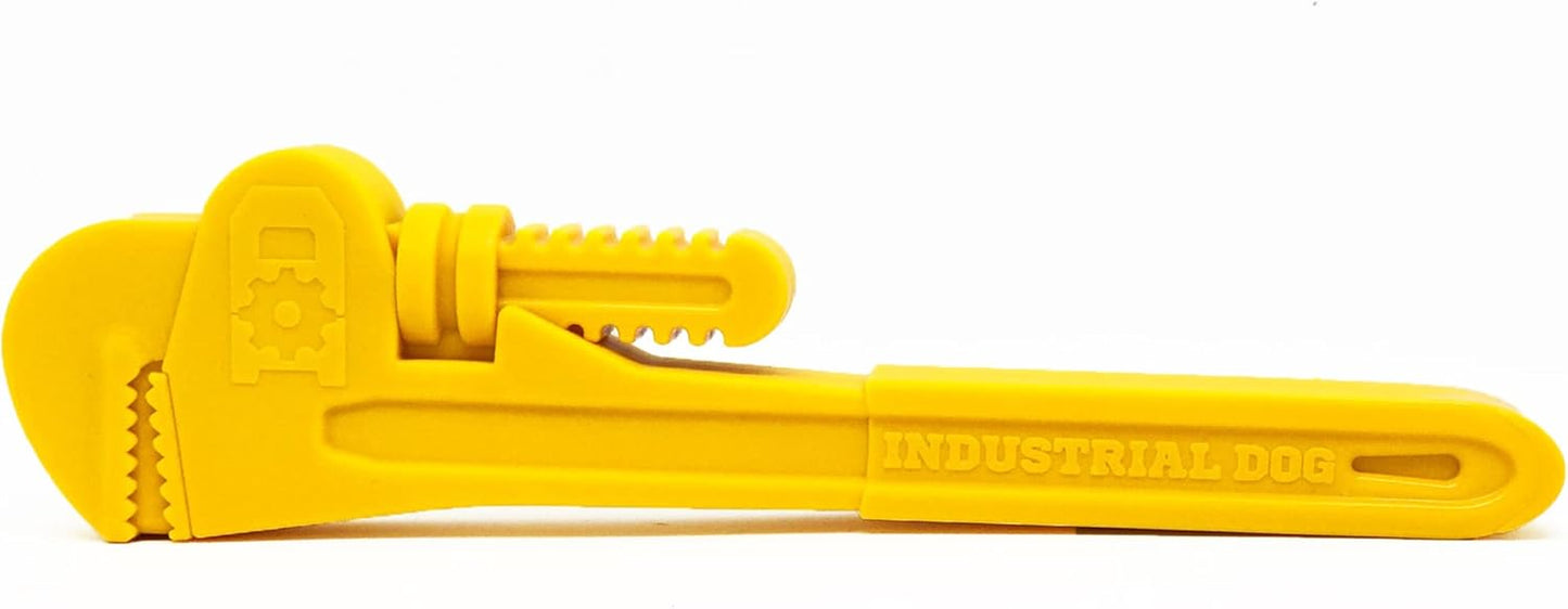 Industrial Dog Pipe Wrench – Durable Dog Chew Toy Made in USA from Non-Toxic, Pet Safe, Food Safe Nylon Material for Mental Stimulation, Clean Teeth, Fresh Breath, Problem Chewing, & More