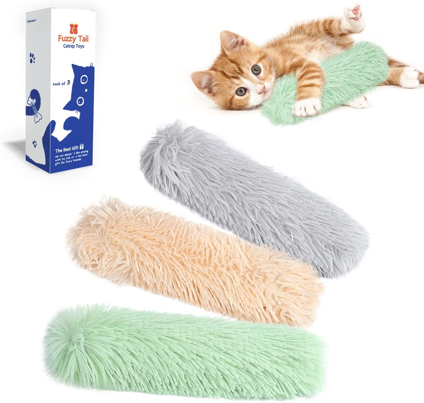 Cat Toys Catnip Pillows 3 Pack 