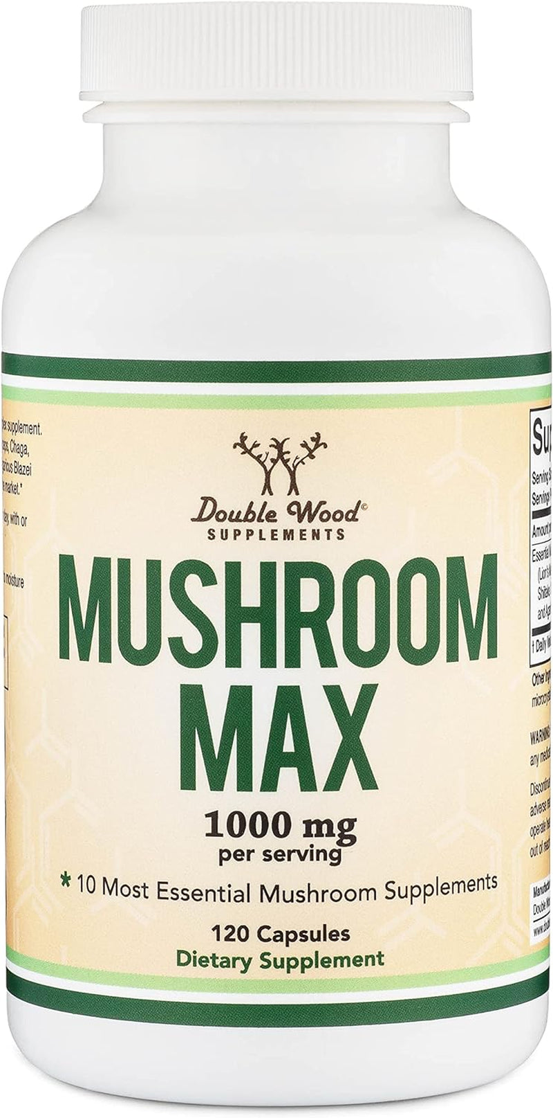 Mushroom Blend Supplement - 1,000Mg Top 10 USA Grown Mushrooms 