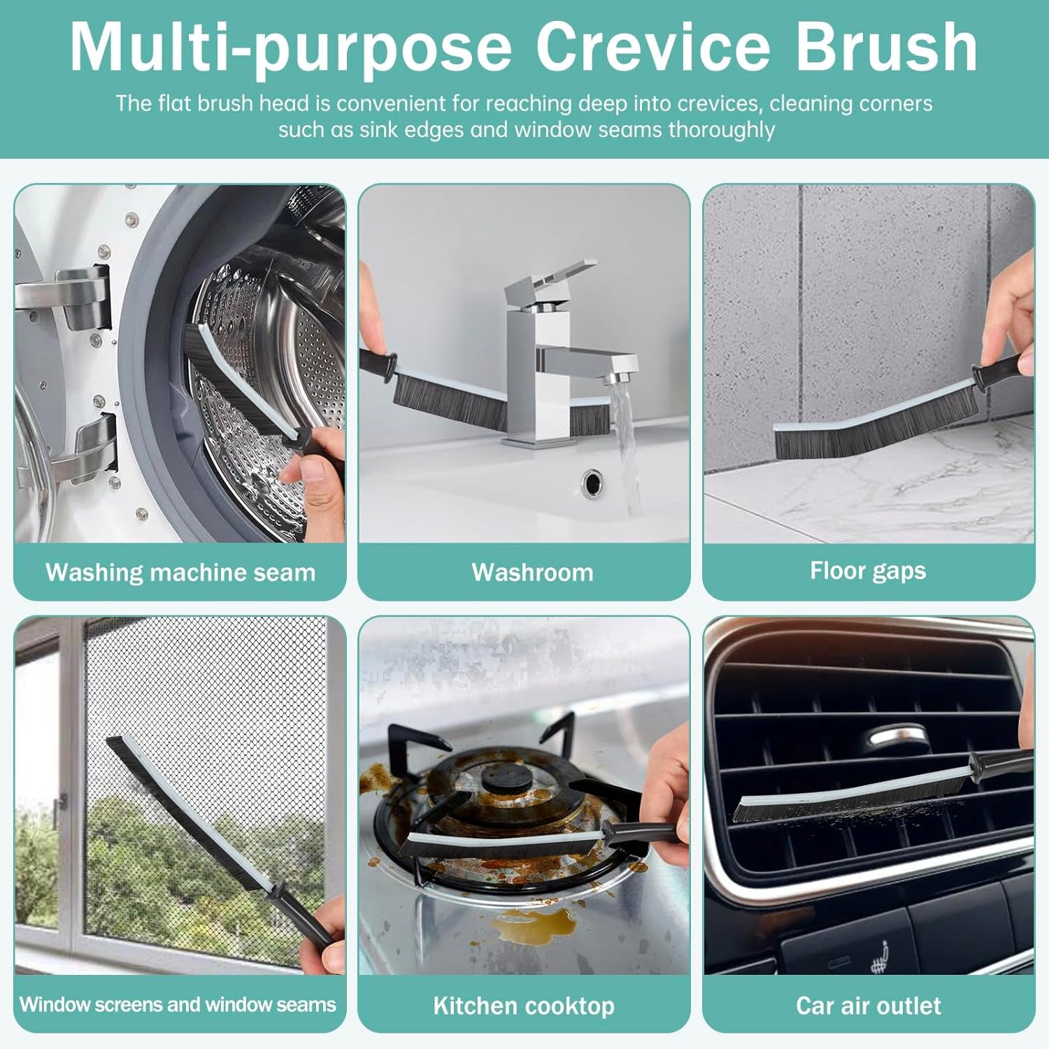 Crevice Cleaning Brush 3Pcs