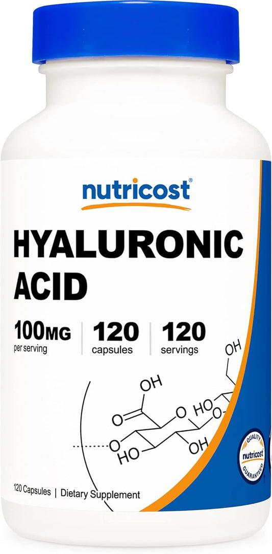 Hyaluronic Acid Capsules 100Mg,120 Vegetarian Capsules - Gluten Free, Non-Gmo