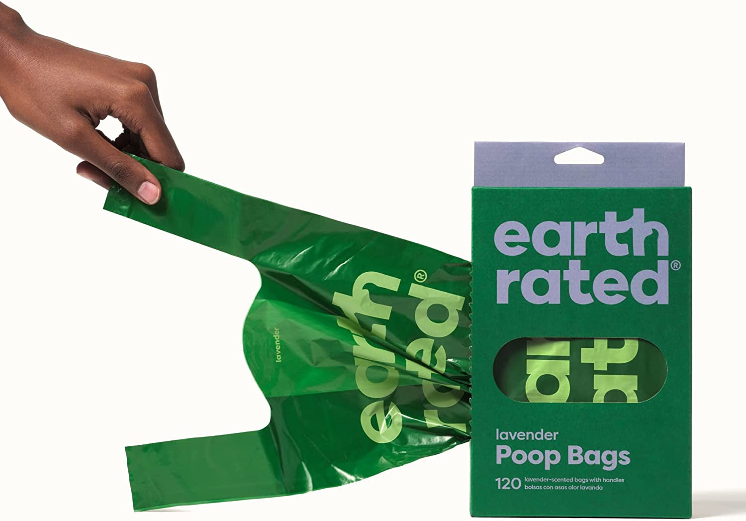 Dog Poop Bags with Handles, Extra Wide, Easy Tie 120 Bags