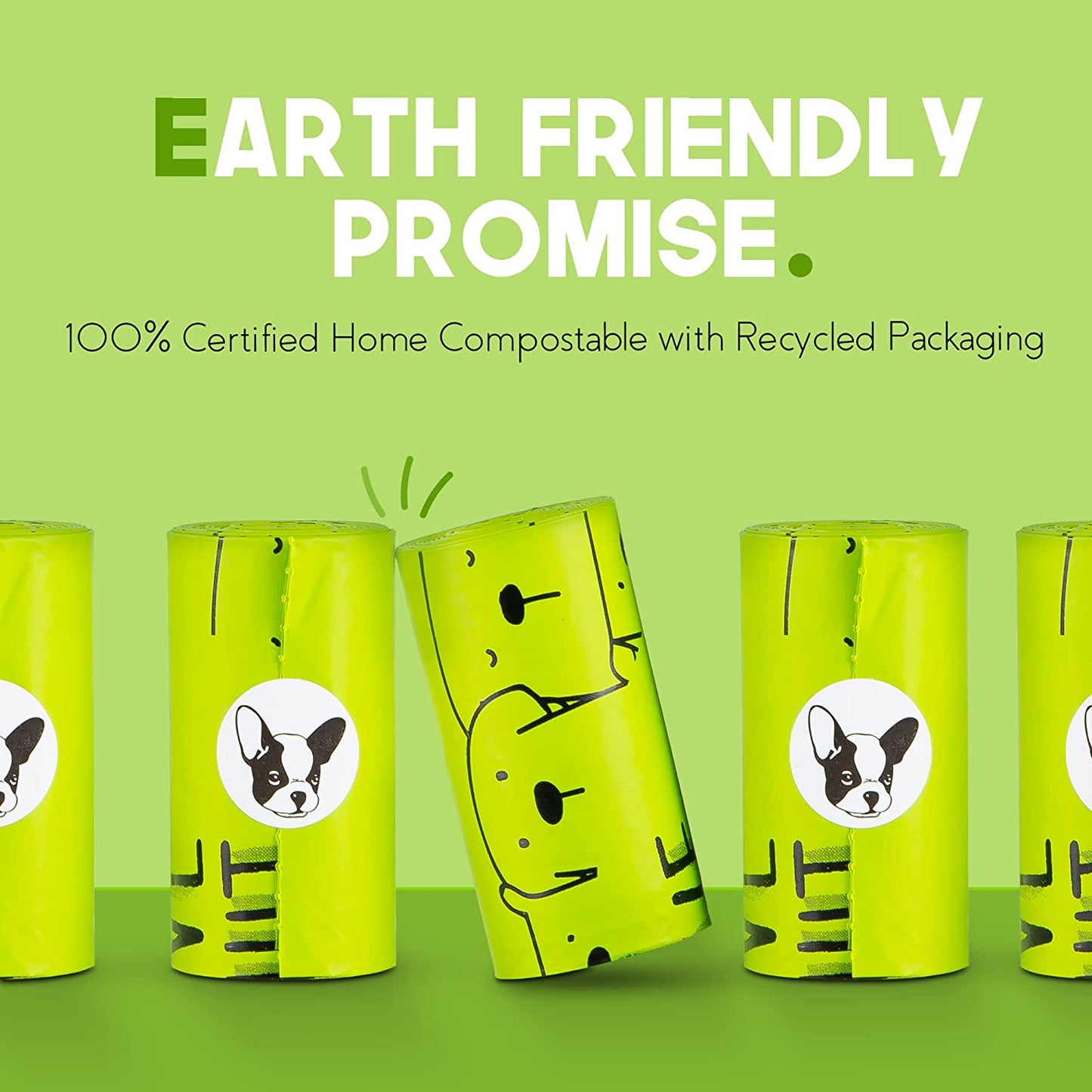 100% Certified Home Compostable Dog Poop Bags 240 Bags