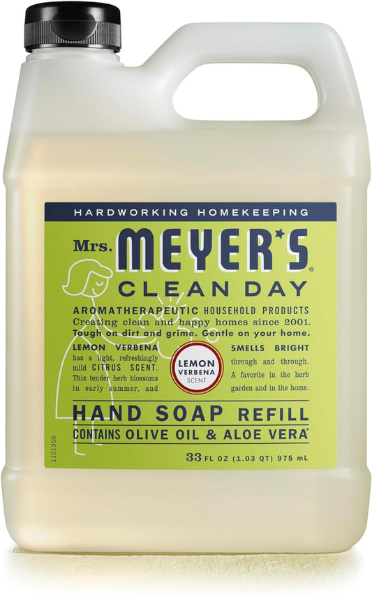 Hand Soap Refill, Made with Essential Oils, Lemon Verbena Multi Packs (33 Fl Oz (Pack of 1))